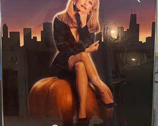 Vintage Straight Talk framed movie poster