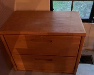 solid oak file cabinet