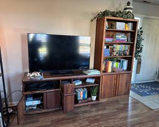 Matching TV stand and book case
