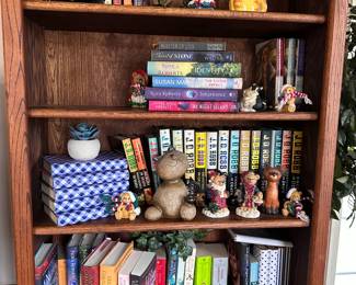 Home decor, books, and bookcase 