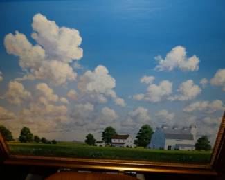 The LadyWho Painted Thid Fram Scene Prefers Acrylic on Panel