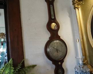 Antique Banjo Style Barometer/ Thermometer had belonged to TV  Weather Man, Howard Mcneil