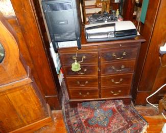 A Little "Bachelor's Chest. The Drawers arer Really Doors and it can also open From The Top. A Complete BOSE Stereo System Inside is a Powerful Onkyo Tuner/Amp