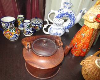 Lots of ethnic pottery