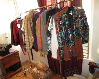 Tons of designer clothing/vintage clothing