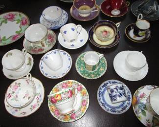 Tea cup collection