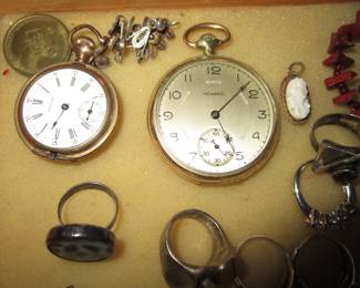 Pocket watches, rings and more