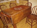 drop leaf kitchen table, leaves down
again, bentwood chairs sold separately