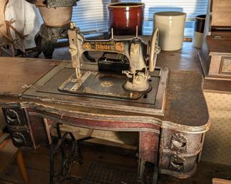 White's antique Sewing Machine.