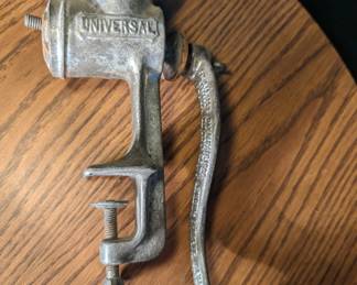 Vintage Universal 2  Counter Meat Grinder