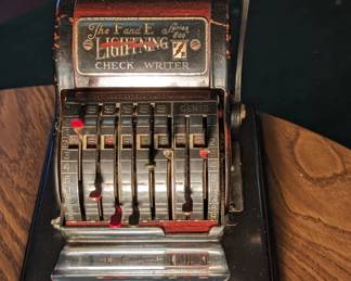 Antique Check Writer