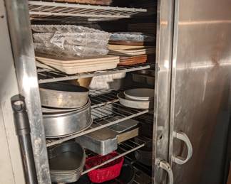 Proofing Cabinet. Pots and Pans. 