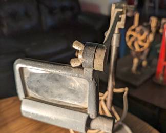 Vintage Lighted Adjustable Magnifier 
