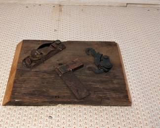 Antique Carpentry Tool Display