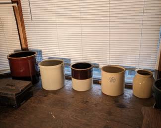 Assortment of Crocks