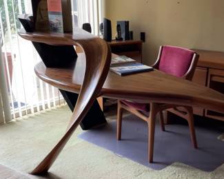 Exceptional, sculptural desk by Travis Alan Merkle.