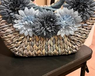 Blue Flower Purse