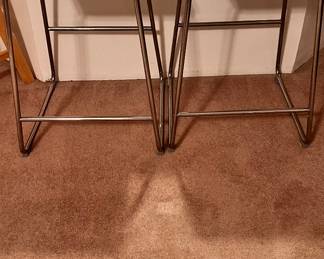2 White Stools - 