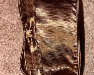 Gold Bow purse