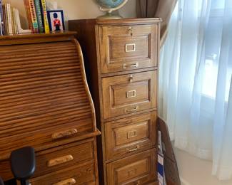 WOODEN FILE CABINET
