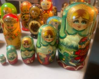 45+ Stacking or Nesting Wooden  Russian Dolls