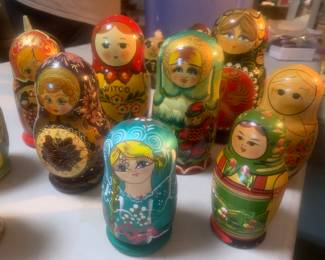 45+ Stacking or Nesting Wooden  Russian Dolls