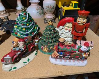 Cast Iron Christmas Door Stops & Stocking Holders