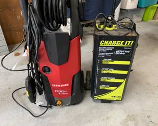 Charge It Battery Charger and Craftsman Pressure Washer