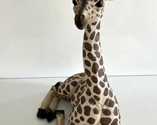 African Long Neck Giraffe Large Sculpture Statue Exotic Wildlife Garden Safari