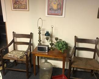 Nice pair of cane seated chairs!