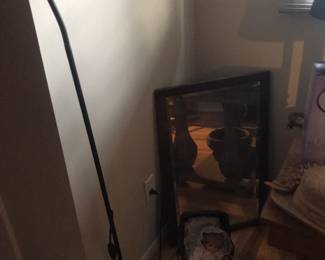 Old oak framed mirror!