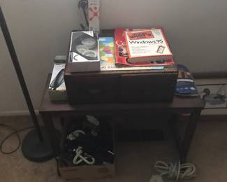 Old bench and 2 drawer file cabinet!