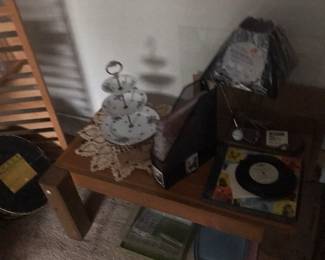 Coffee table and decor!