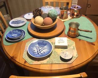 Collectible dishes for wall display and copper cookware!