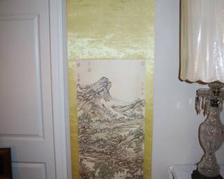 vintage Chinese watercolor 