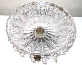 cut crystal compote 