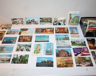 large collection vintage postcards from all over the world