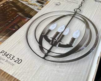 New in box light fixtures 