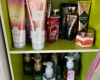 Bath & Body Works candles, soaps & lotions 