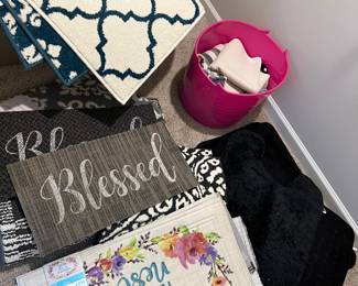 Several indoor/outdoor mats