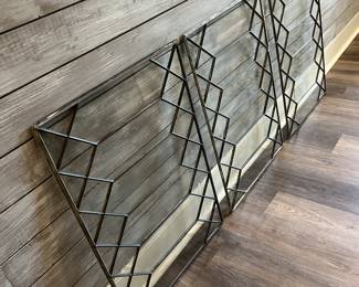 Reclaimed lead glass panels 