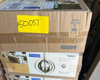 New in box light fixtures 