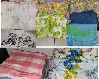 colorful retro linens