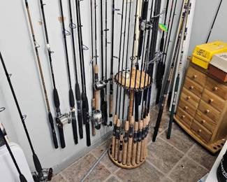 Great, fishing rods and reels
