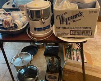 Cabinets of dishware and glasses, new appliances