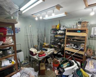 Loads of fishing equipment