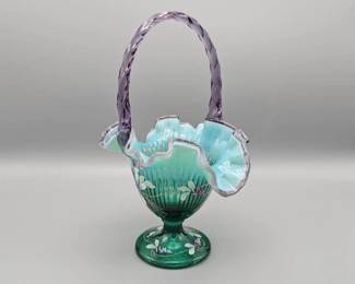 Fenton New Century XXI Collection Dragonfly Basket
