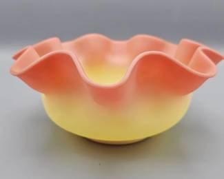 Fenton Large Satin Burmese Bowl
