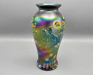 Fenton Ghost Rider Vase
