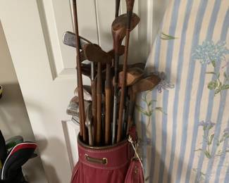 Vintage Wood Golf Set